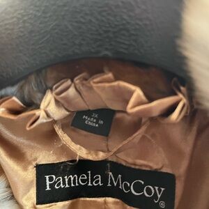 Pamela McCoy Satin Lined Fur Coat